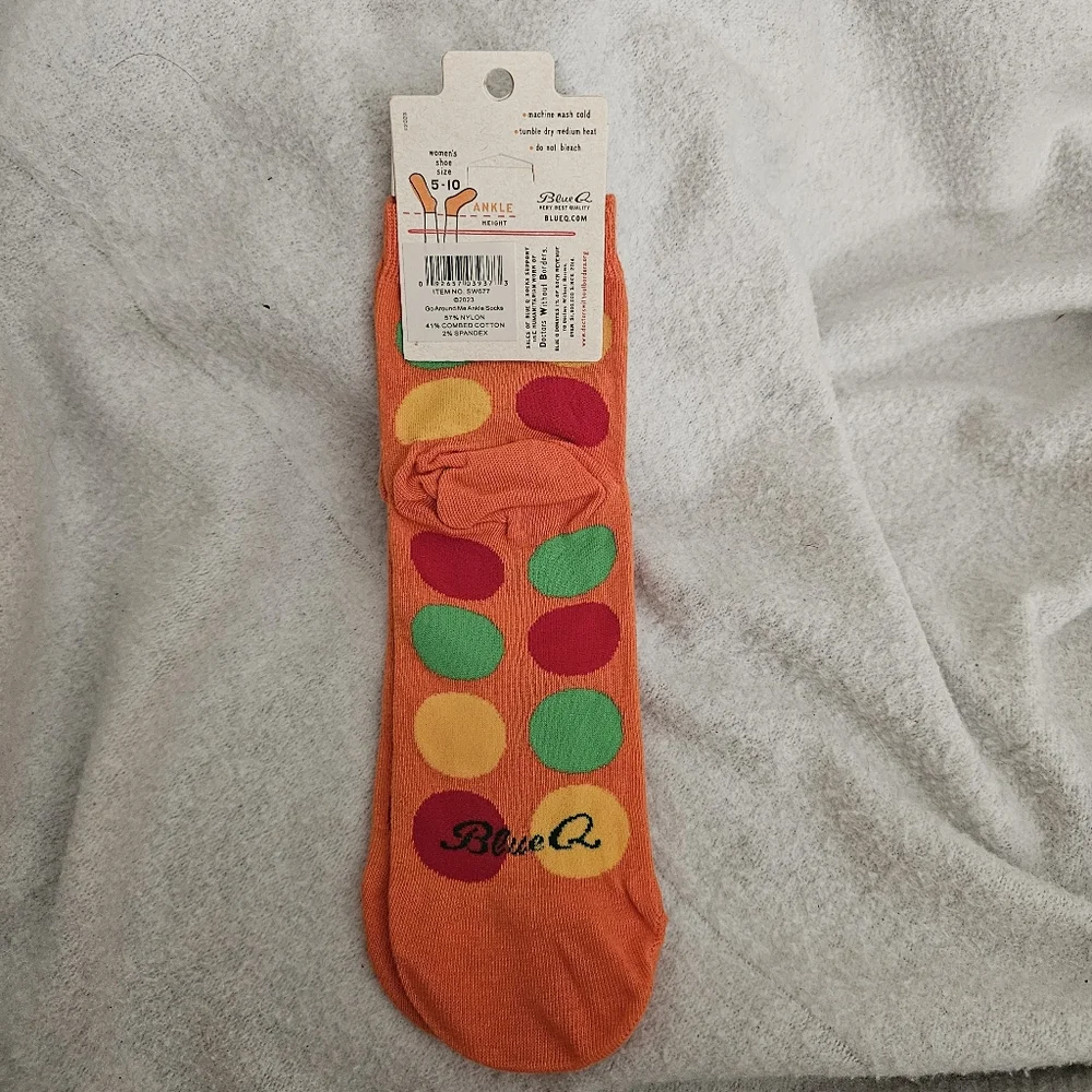 Blue Q Go Around Me Traffic Light Novelty Women's Ankle Socks